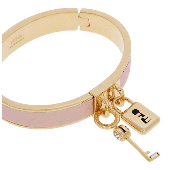 Fendi Master Key Light Rose Leather Gold Medium - Picture 4 of 5